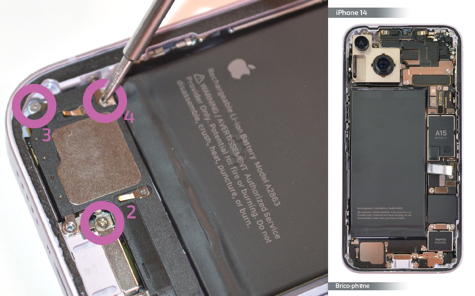 Comment changer le connecteur de charge sur iPhone 14 photo 2